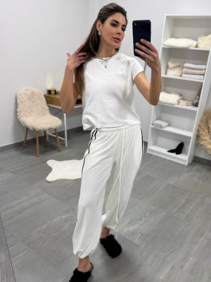 Велюрові штани з лампасами DMP-A7179T380